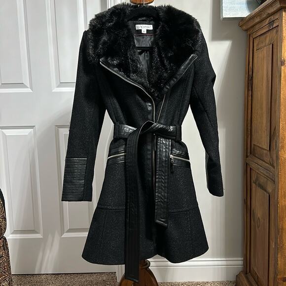 Gorgeous Mixed Media Via Spiga Coat Size 6 - Picture 1 of 8
